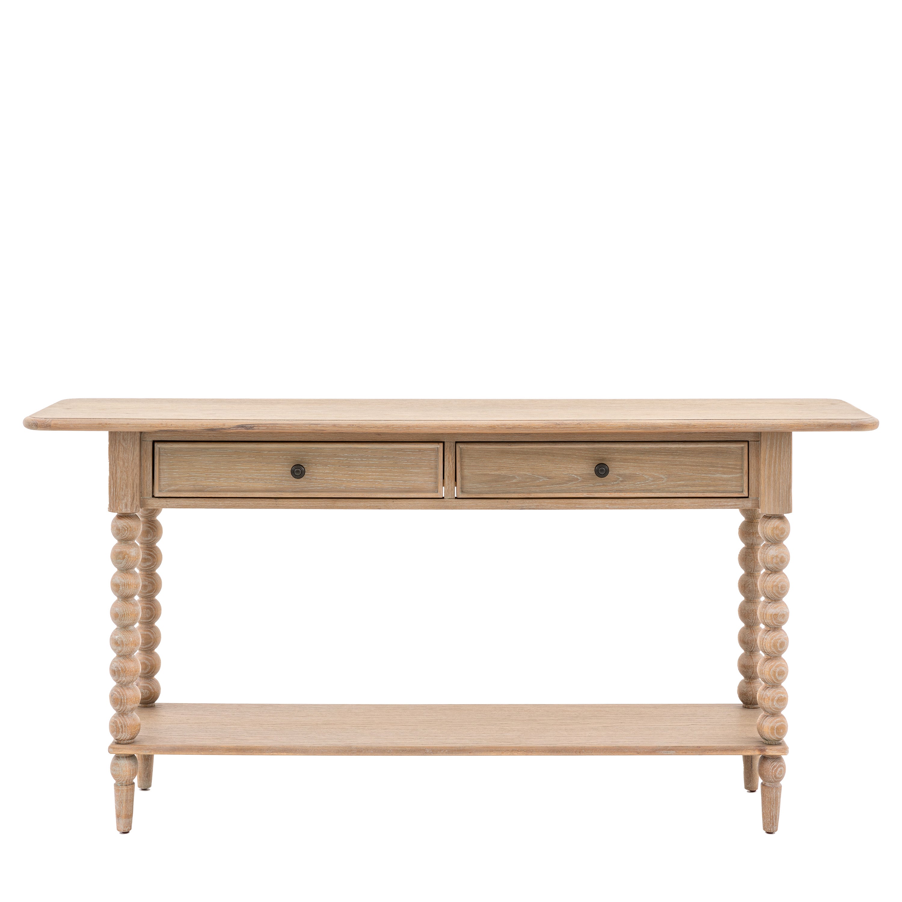Birchfield Artisan Oak Wood Console Table